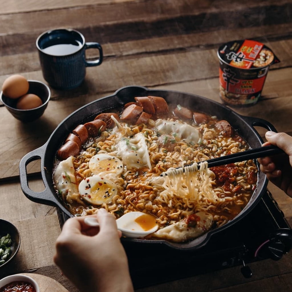 Shin Ramyun Bone Shin Black Spicy Beef Bone Broth Ramyun Premium Ramen Noodle Soup Cup ...