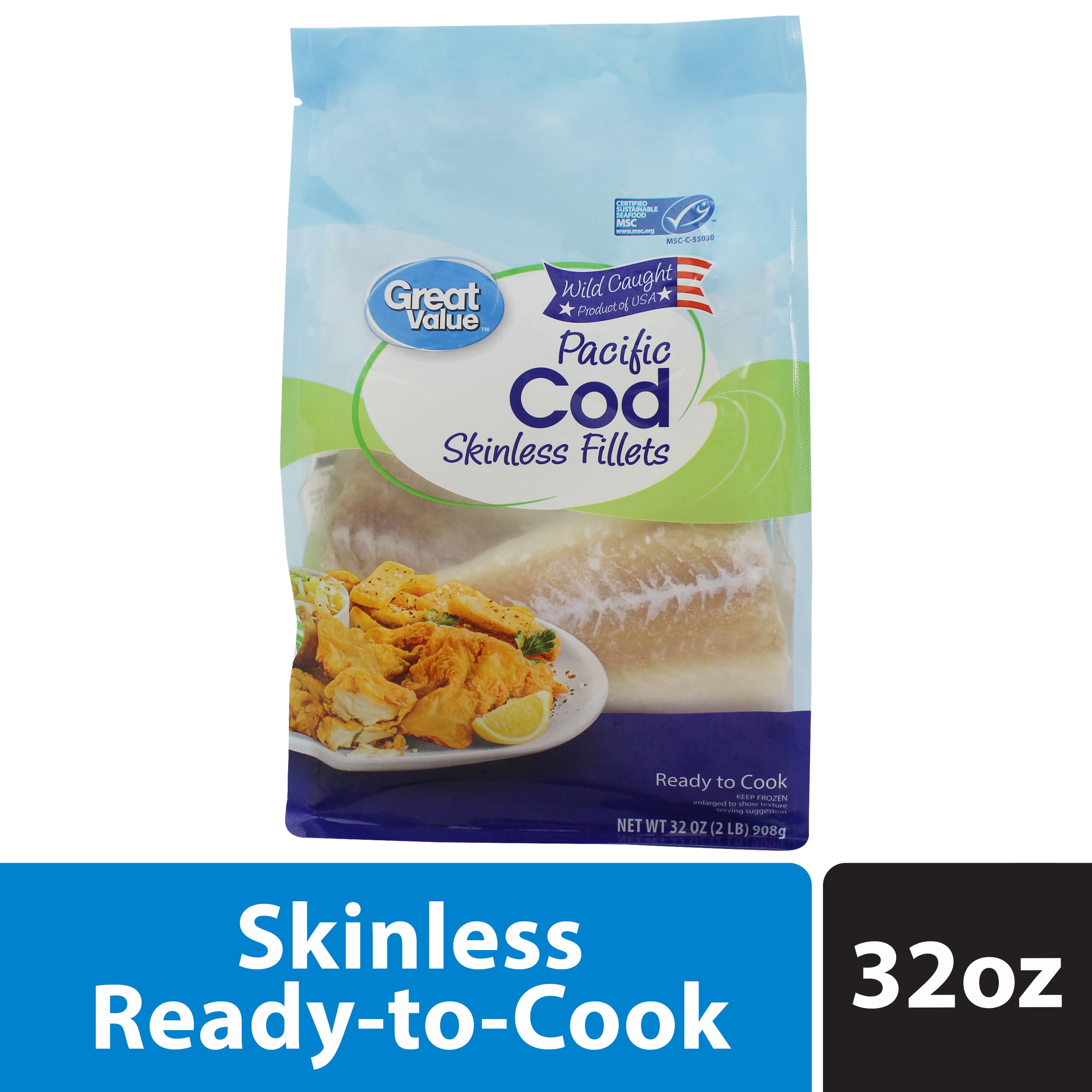 Pacific Cod Skinless Fillets: Nutrition & Ingredients | GreenChoice