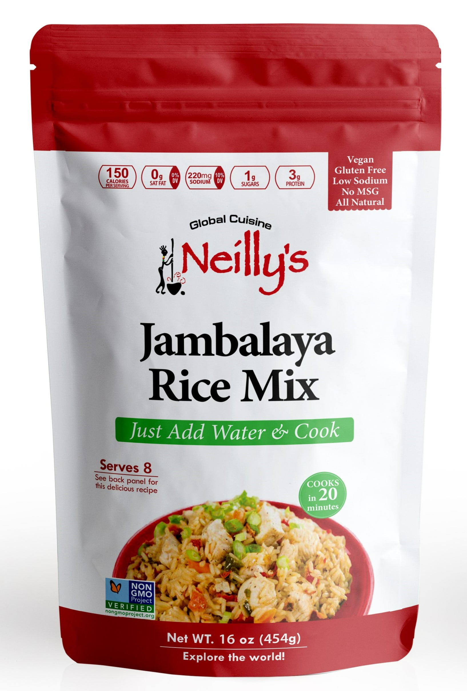 Neilly's 16oz Jambalaya Rice Mix: Nutrition & Ingredients | GreenChoice